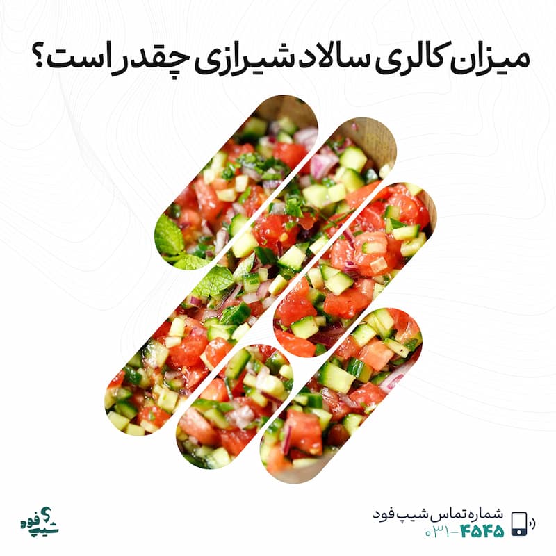کالری سالاد شیرازی
